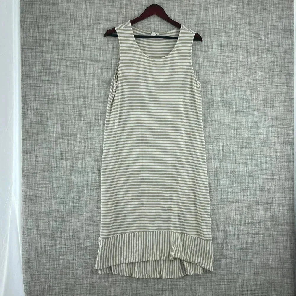 Chico's dress Womens 2 maxi striped 3674